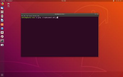 gzip-opdracht in een Linux-terminal