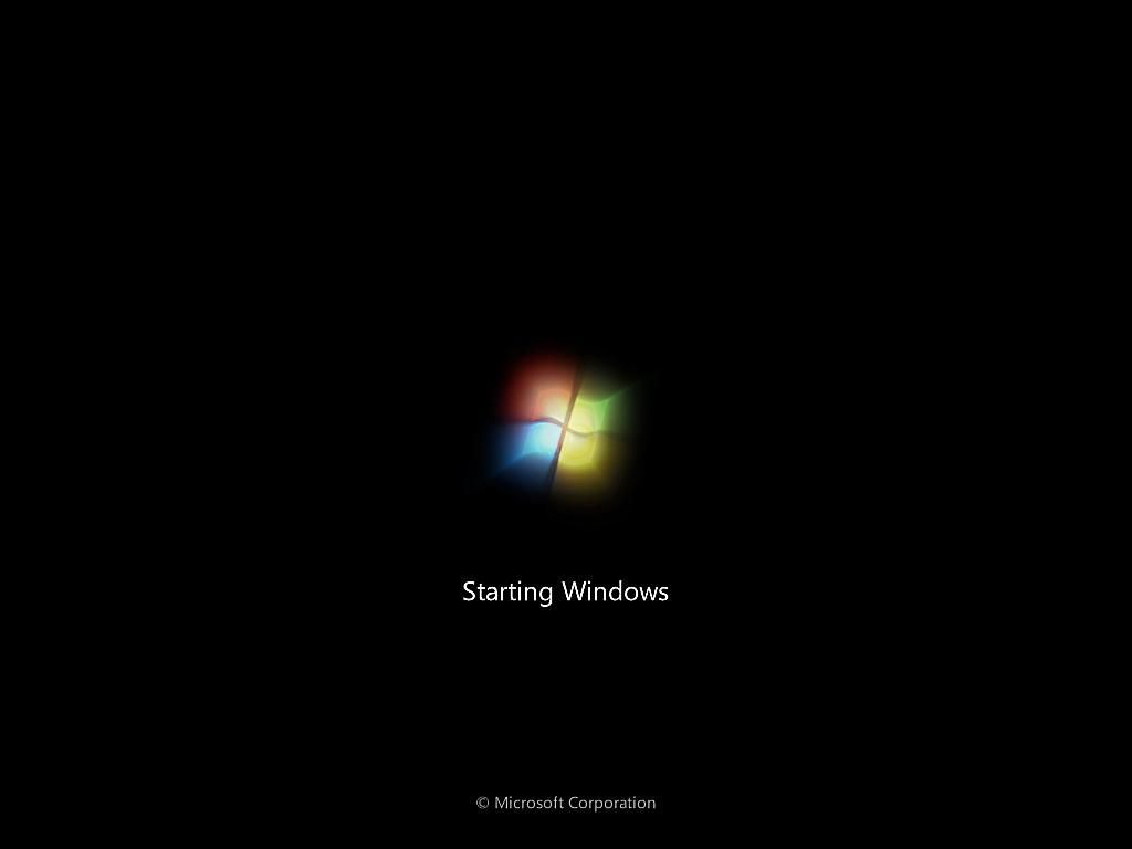 Windows 7 opstartscherm