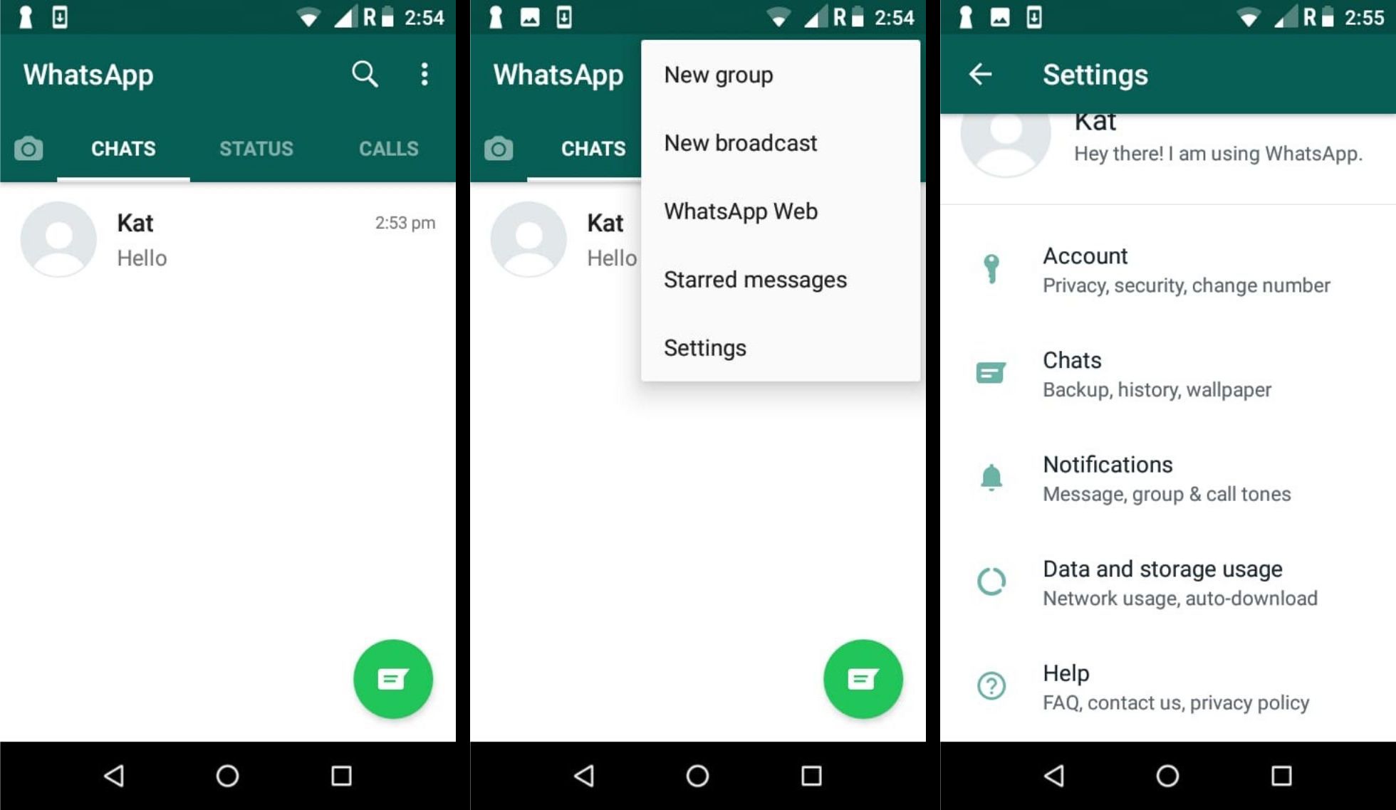 Hoe toegang te krijgen tot WhatsApp-accountinstellingen op Android.