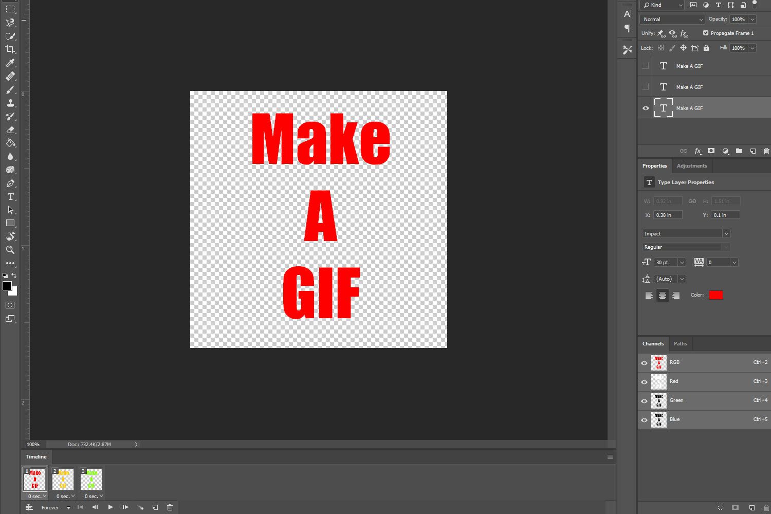 GIF-tekst