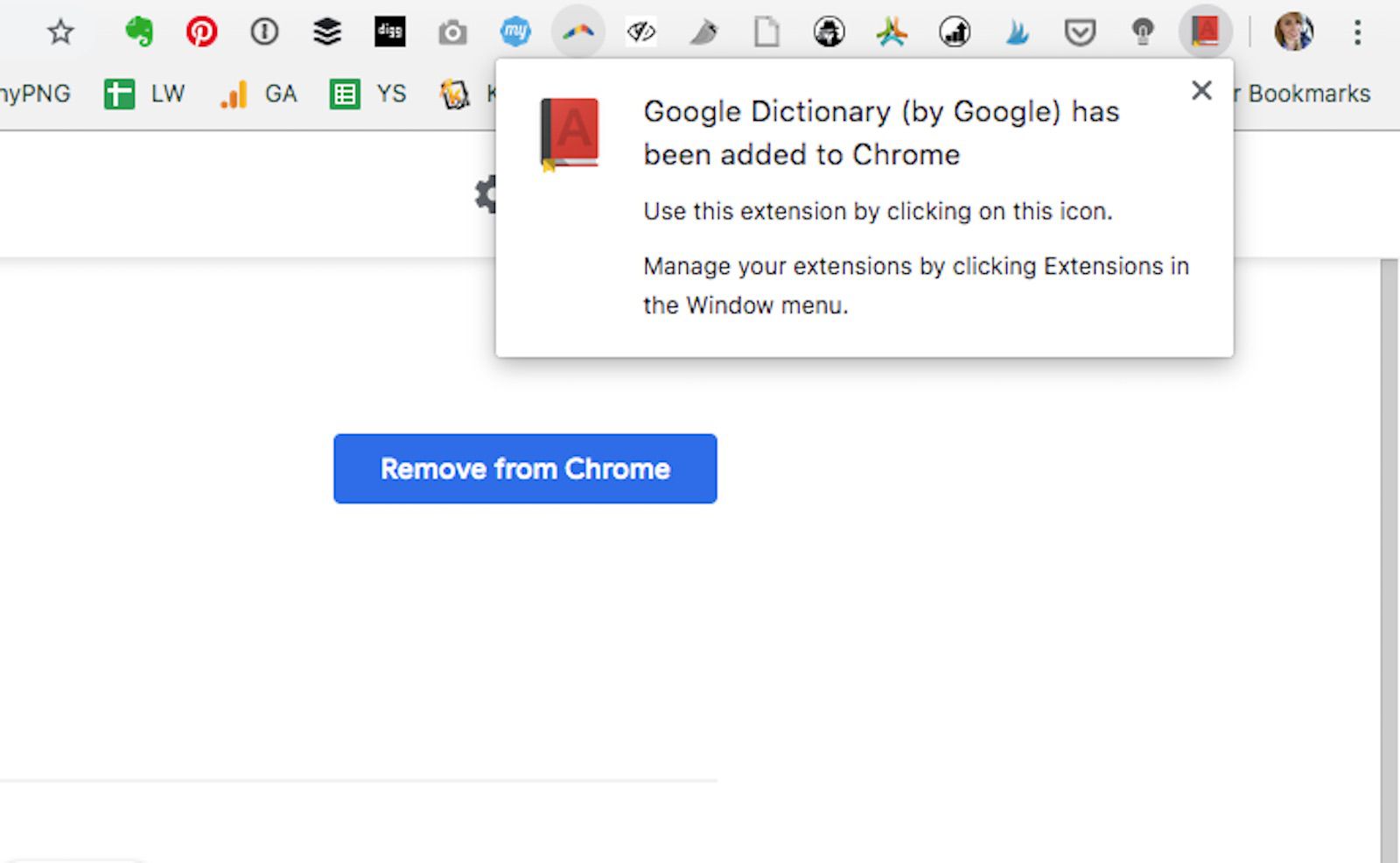 Een screenshot van de Chrome-webbrowser.