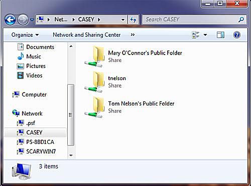 Netwerkshares delen in Windows 7