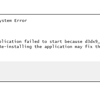 d3dx9 24 dll error message a72e26e96946429abb7c821f2763b399