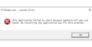 npptools dll error message 44cd1bfb153b429c8abe3798a7b112fa