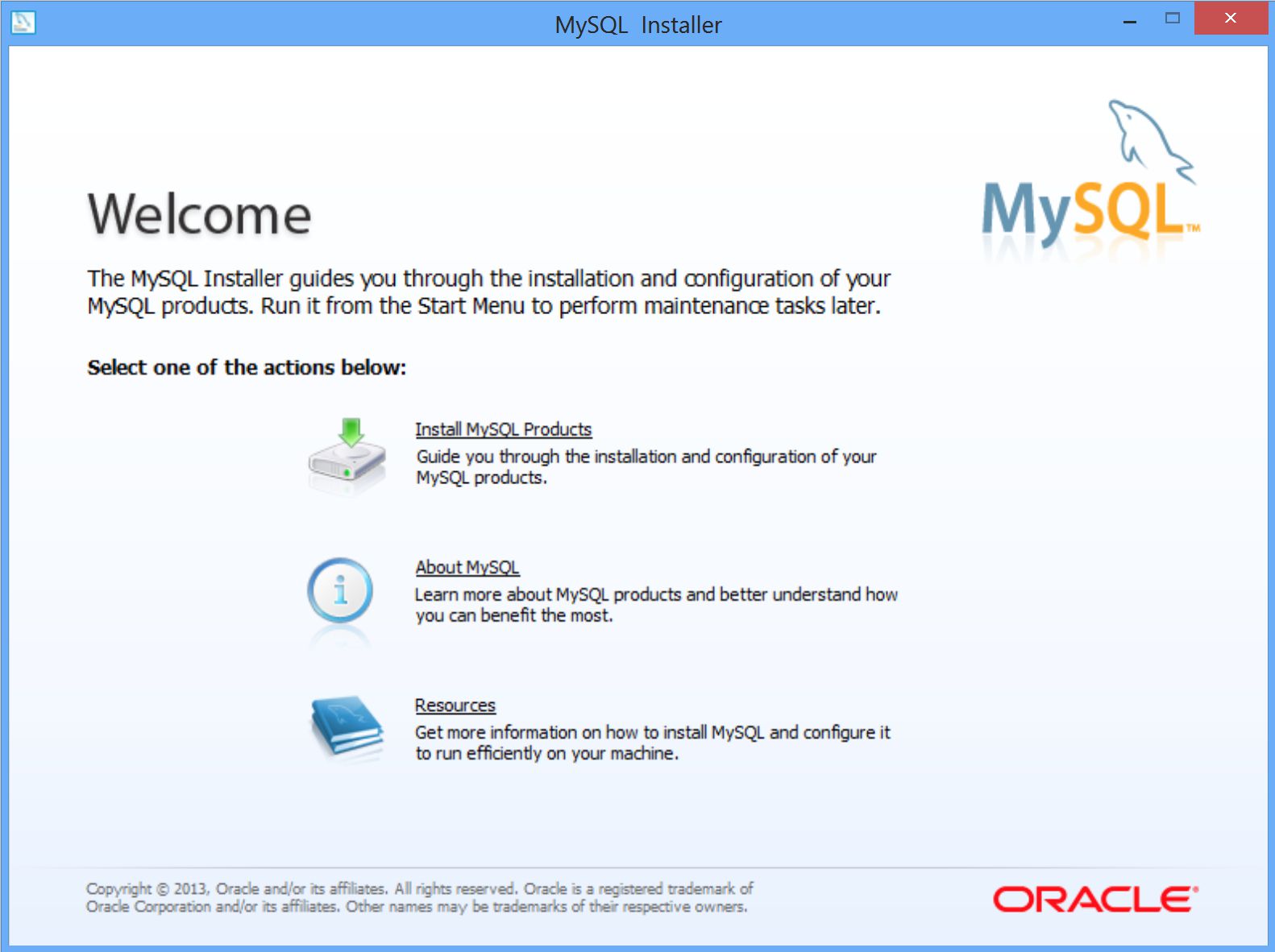 MySQL-installatiescherm