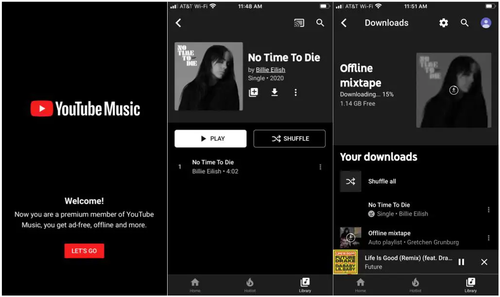 muziek downloaden van YouTube Music naar een iPhone