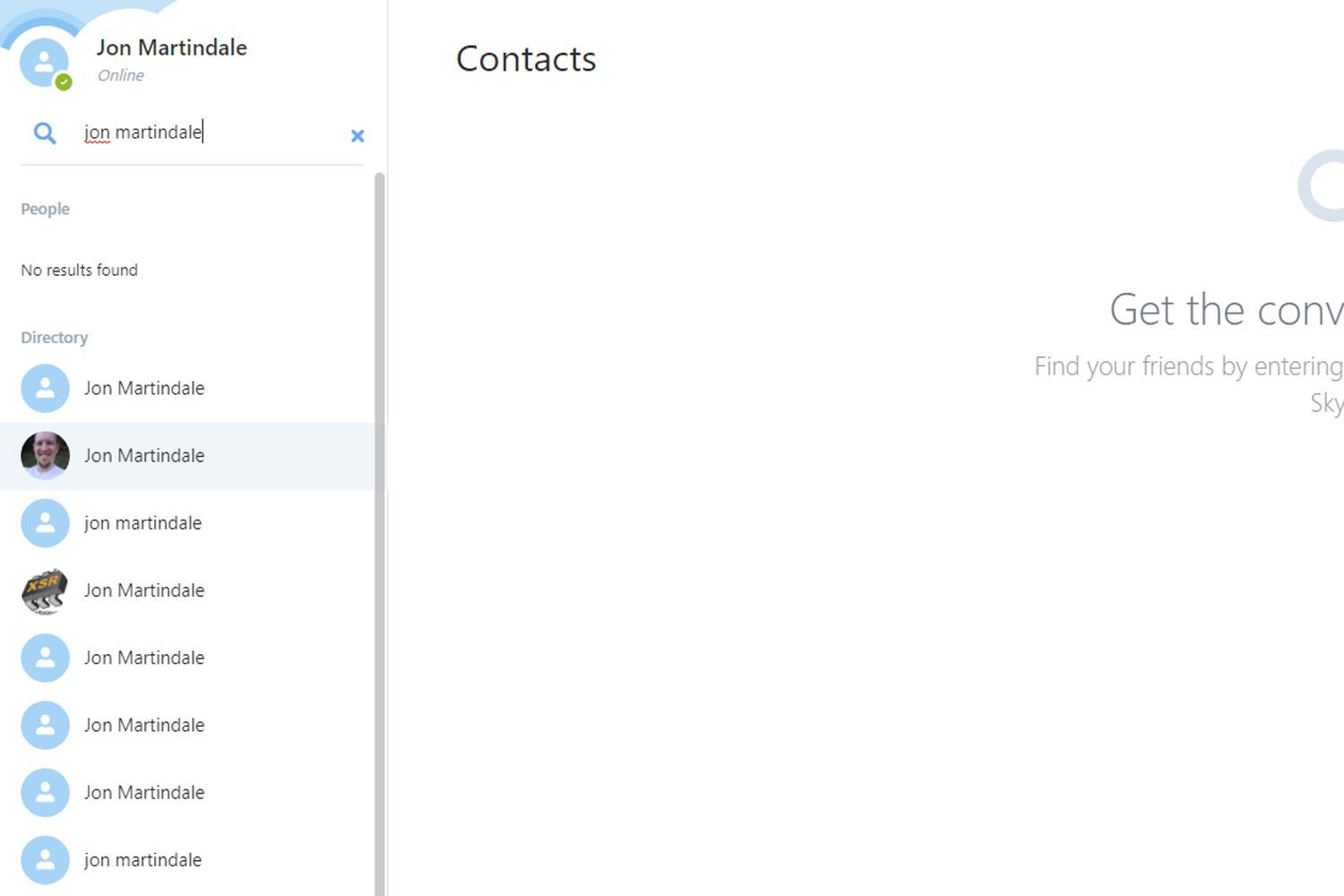 Contacten toevoegen op Skype voor web